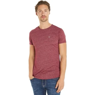 Imagen de Tommy Jeans Camiseta de Manga Corta para Hombre TJM Slim Fit, Rojo (Red Carpet), 6XL