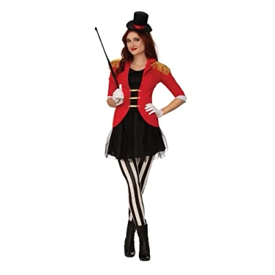 Imagen de Bristol Novelty L Ringmaster Disfraz de presentadora circo, para adulto, talla, multicolor, (AF113L)
