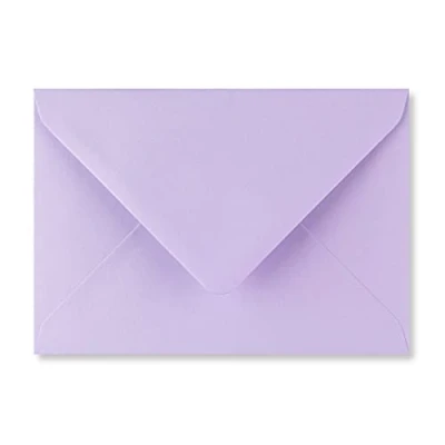 Imagen de Sobres C5 (162 x 229 mm) de colores para tarjetas felicitación, invitaciones boda y manualidades tamaño A5 (10 unidades), color lila