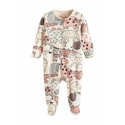 Imagen de Next Character 3 PACK Pijama de bebé para niños, Talla: 0 3m, Brown cream