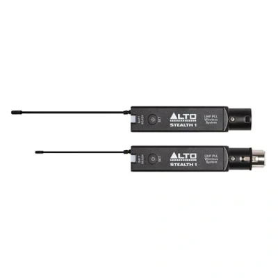 Imagen de Alto Professional Stealth 1 Sistema de audio inalámbrico mono XLR UHF, transmisor/receptor para altavoces activos, mezcladores y micrófonos dinámicos