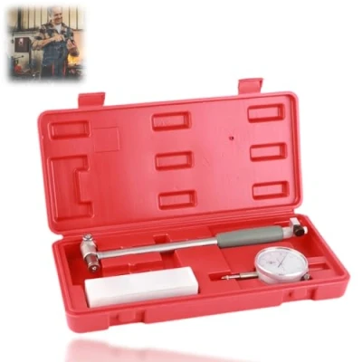 Imagen de dial Bore Gauge 50 160MM Calibrador de diámetro Medidor cilindros del motor Kit herramientas con solicitud precisión 0.01 medición precisa Indicador Gage Herramienta
