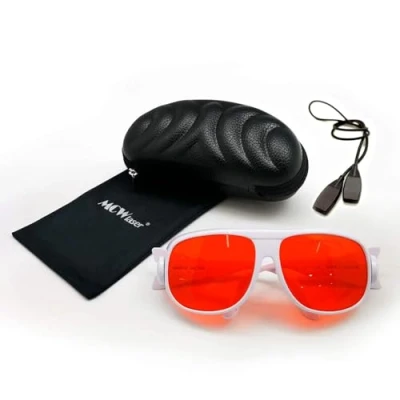 Imagen de MCWlaser 190 540nm Gafas de Protección Seguridad Láser OD7+ Laser Safety Goggle Glasses Para UV light Violet Blue Green 405nm 445nm 450nm 473nm 532nm Tipo absorción EP 3 Estilo 1