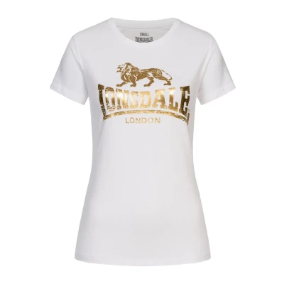 Imagen de Lonsdale Bantry Camiseta estampada, Mujer, Talla: Small, White