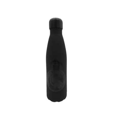 Imagen de CYP Brands Real Madrid Botella de agua acero, Bidón, Cantimplora, Cierre Hermético, 550 ml, Color negro, Producto Oficial