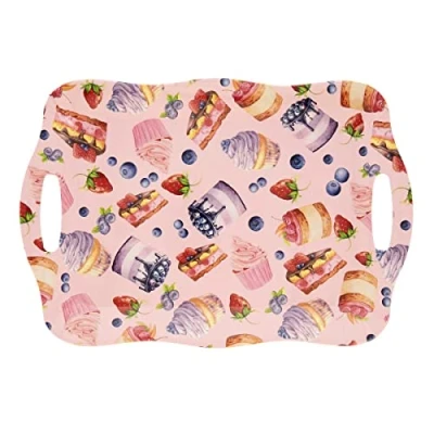 Imagen de Quid Habitat Bandeja con Asas Polipropileno 42x29x2,3cm Multicolor