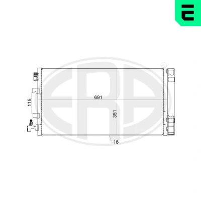 Imagen de ERA 667155 Condensador con secador RENAULT: MEGANE 3, SCENIC 3 Grandtour