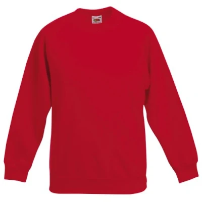 Imagen de Fruit of the Loom SS024B Sudadera para Niñas, color rojo, talla 3 4 años (Talla fabricante: 104cm/22)