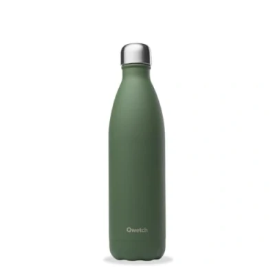 Imagen de Qwetch botella isotérmica de color caqui 750 ml, 24 horas frías y 12 calientes, impermeable, sin BPA reutilizable, para deporte, viajes, oficina