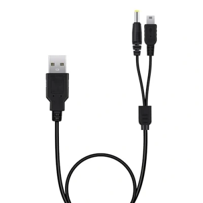 Imagen de Mcbazel cable de carga para PSP 1000/2000/3000/PS3, 2 en 1 USB 1000 2000 3000