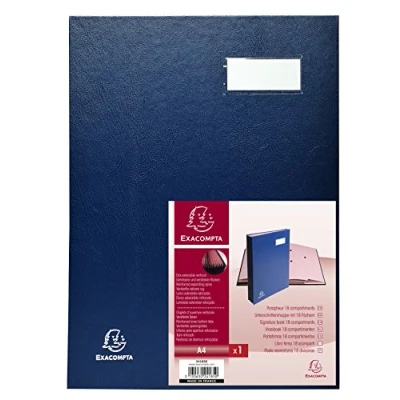 Imagen de EXACOMPTA Firma libro 18 Comp.Direction Azul