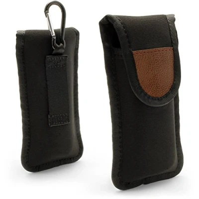 Imagen de iGadgitz U6550 Negro Funda Bolsa De Neopreno Compatible con Grabadora Voz Digital (Dimensiones Internas : 125x45x21mm)