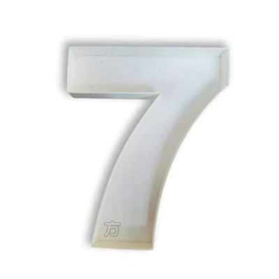 Imagen de FNB Caja de números rellenable decorativa para bricolaje, 7, letras y rellenables madera