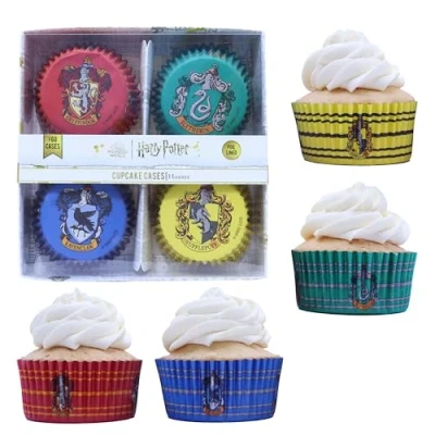 Imagen de PME Harry Potter Cápsulas para Cupcakes Forradas de Aluminio, Set 60, Casas Hogwarts