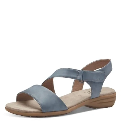 Imagen de Jana Softline 8 28167 42 802 Denim Flache Sandale Komfortable Mehrweite Alltagsschuh Festlich Elegant, Sandalias Planas Mujer, 36 EU Ancho