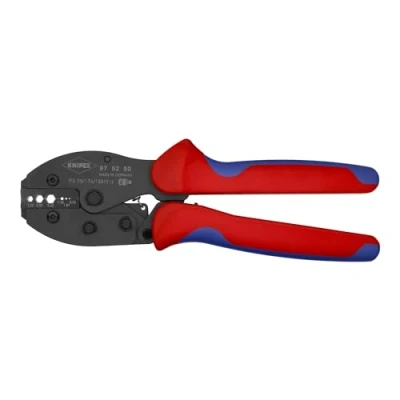 Imagen de Knipex PreciForce® Alicate para crimpar terminales bruñido, con fundas multicomponentes 220 mm 97 52 50