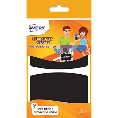 Imagen de AVERY Sachet de 10 étiquettes ardoise, Format 95 x 63 mm,