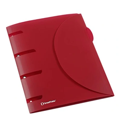 Imagen de Viquel Smartfolder rojo Funda de plástico Producto sólido con ojales refuerzo Cierre velcro ajustable Sistema apertura patentado