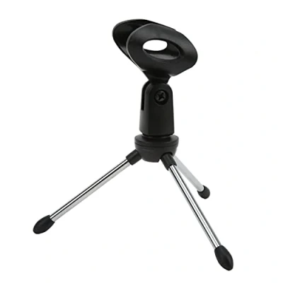 Imagen de Soporte para Micrófono de Escritorio, Buena Flexibilidad a Prueba Golpes Fácil Almacenar Escritorio Diseño Desmontable Rosca 5/8 Pulgadas Transmisión