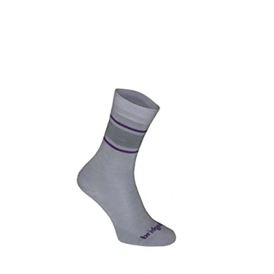Imagen de Bridgedale EVERYDAY Calcetines/Liner Merino Performance Boot Mujer, Calcetines, 710027/065/S, Lt Gris/Púrpura, S