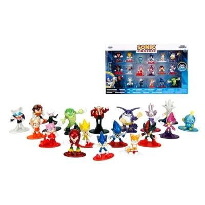 Imagen de Sonic The Hedgehog Juego de 18 figuras fundidas a presión, juguetes para niños y adultos 1.65 pulgadas