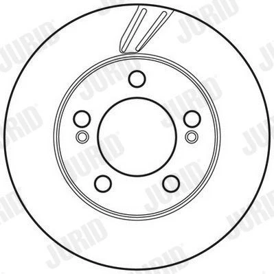 Imagen de JURID 562785JC Disco de freno 294 28 5 130 ventilado revestido sin tornillos SSANGYONG: Rexton / 2, Kyron, ACTYON 1