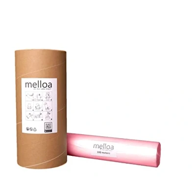 Imagen de KIT de Recarga MELLOA Para Cartuchos Pañales 10 compatible con Tommee Tippee Sangenic Tec Simplee Twist &amp; Click Spross Ubbi Magic Littycat y muchos otros (Rosa, 100m + Tubo papel)