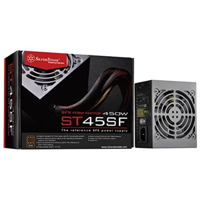 Imagen de SilverStone SST ST45SF v 3.0 Serie Strider SFX, Fuente de alimentación PC 450W 80 Plus Bronce, Baja sonoridad 120mm