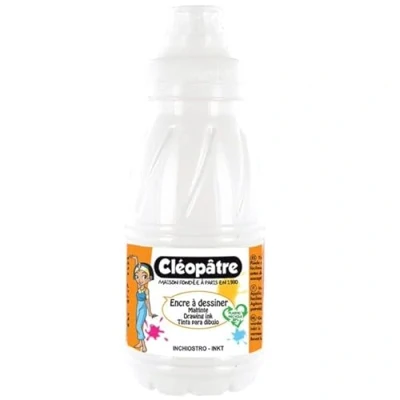 Imagen de Cleopatre EAD500 1 Tinta de dibujo Frasco 500 ml Blanco