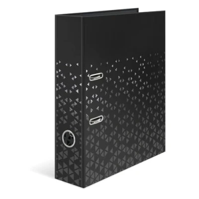 Imagen de HERMA carpeta A4 color negro, 7 cm de ancho, anillas para niños con patrón, archivos monocolor acabado brillante e impresión interior y niñas