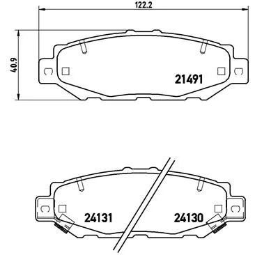 Imagen de BREMBO P 83 038 Juego de pastillas freno con avisador acústico desgaste sin accesorios TOYOTA: Supra IV, LEXUS: SC I Coupé