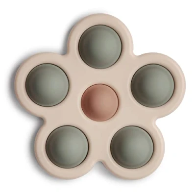 Imagen de Mushie Press Toy para Niños y Adultos Juguetes Sensoriales Concentración Atención Seguro Pequeños, Niñas Dried Thyme/Natural/Shifting Sand