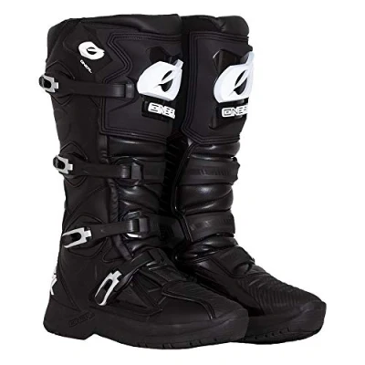 Imagen de O&#039;Neal Botas de Motocross Motocicleta Enduro Suela antideslizante para un máximo agarre, zona del talón con forma ergonómica, forro perforado Bota RMX EU Adulto Negro Talla 41