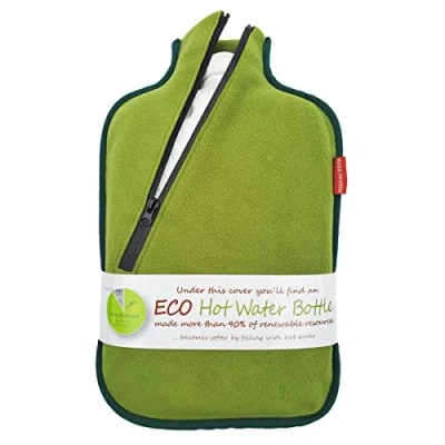 Imagen de Hugo Frosch Eco Classic Comfort Botella de Agua Caliente con Cubierta Softshell y Cremallera Aislante, Unisex, with Cover and Insulating Zip, bambú, Talla única
