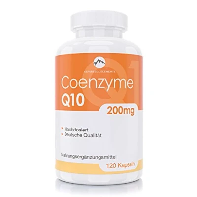 Imagen de Coenzima Q10 100% VEGANO ALTA DOSIS 120 Cápsulas con 200mg de Coq10 cada una MADE IN GERMANY