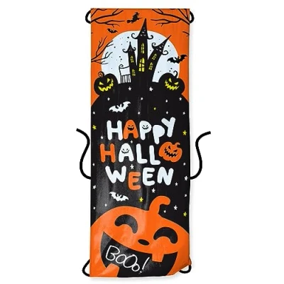 Imagen de Folat B.V. 23864 Cortina de Puerta &#039;Happy BoOo 215 x 80 cm Decoración Halloween: Calabaza, Fantasma, araña, Bruja, Multicolor