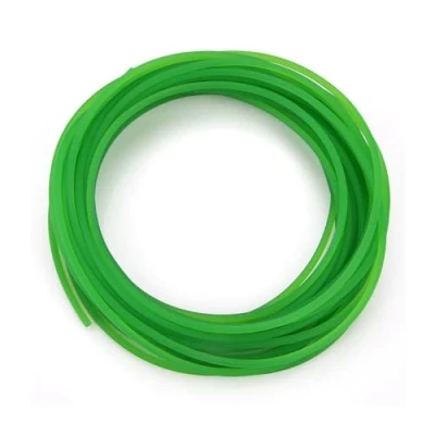 Imagen de FTVOGUE Correa Transportadora de Poliuretano Verde Superficie Rugosa PU Uretano Rollo Redonda para TransmisióN (2 Mm * 10 M)(3mm*10m)