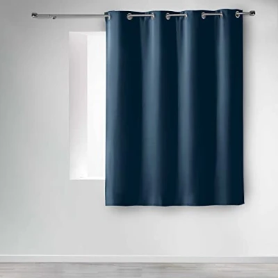 Imagen de Douceur d&#039;Intérieur, Cortina con Ojales (135 x 180 cm), Color Azul