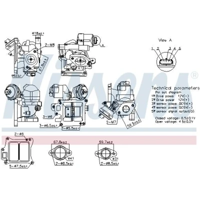 Imagen de Válvula EGR NISSENS 98383