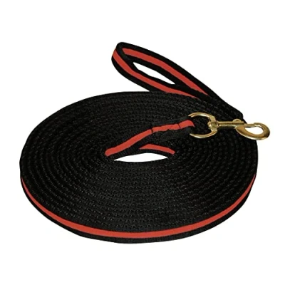 Imagen de EXCELLENT Suministros Para El Caballo Lunge Whip Soft Lux Black Con Muskuton 8 M