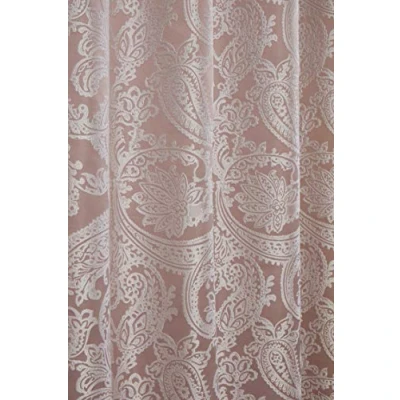 Imagen de Emma Barclay Duchess Cortinas de Jacquard Plisadas con Forro en Rosa Rubor Ancho 90 x caída Pulgadas (228 228 cm)