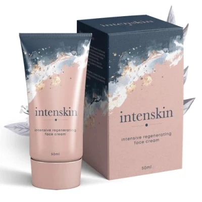 Imagen de INTENSKIN Crema facial intensiva regenerativa, 50 ml, efecto antienvejecimiento, colágeno, vitamina E, C, ácido hialurónico