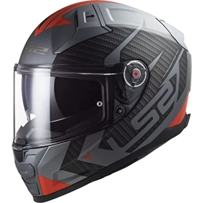 Imagen de LS2, Casco Moto Integral VECTOR II SPLITTER Matt Titanium Red, XS