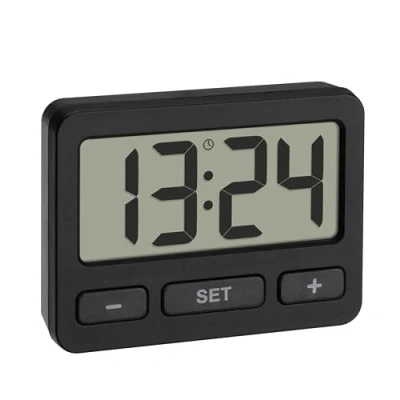 Imagen de TFA Dostmann Minireloj Digital 60.2035.01 con función de Bloqueo Teclas, Reloj Mesa, también Adecuado para Coche, Autocaravana, exámenes y exámenes, pequeño manejable, imán