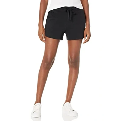 Imagen de Amazon Essentials Pantalón Corto de Forro Polar con Bolsillos Mujer, Negro, S