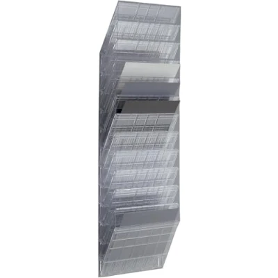 Imagen de Durable 1709781400 juego de dispensador folletos Flexiboxx (12 A4 formato apaisado) 1 transparente