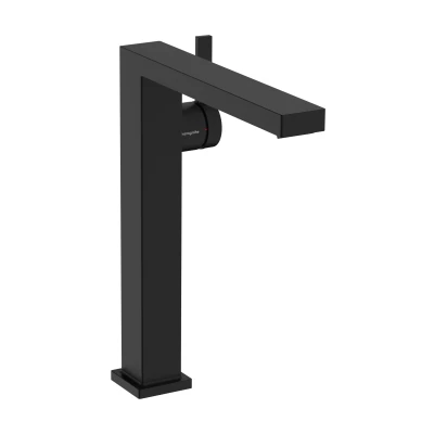 Imagen de hansgrohe Tecturis E Fine grifo lavabo sin desagüe, monomando 243 mm, mezclador ahorro de agua (EcoSmart+), negro mate, 73072670