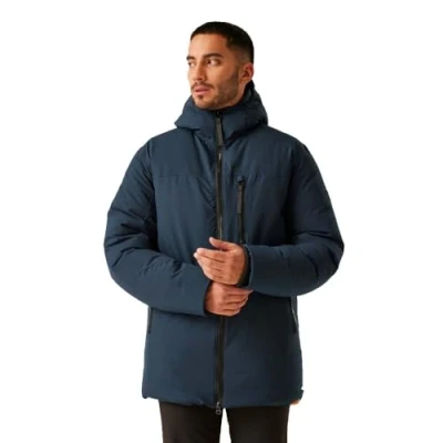Imagen de Regatta Yewbank III Chaqueta impermeable con aislamiento para hombre, color azul marino/zorro, talla M