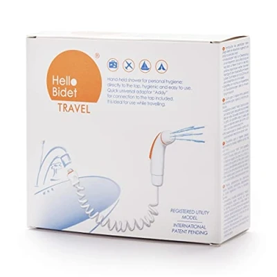 Imagen de Ducha para Bidé Hello Bidet Travel portátil higiene íntima Se conecta al grifo en Casa y viaje Adaptador de Addy Incluido Producto Italiano
