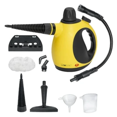 Imagen de Limpiador a vapor Clatronic limpia, desengrasa y desinfecta presión de 3,5 bar máx. con boquilla orientable 360 cable 5 m incl. 9 accesorios DR 3653